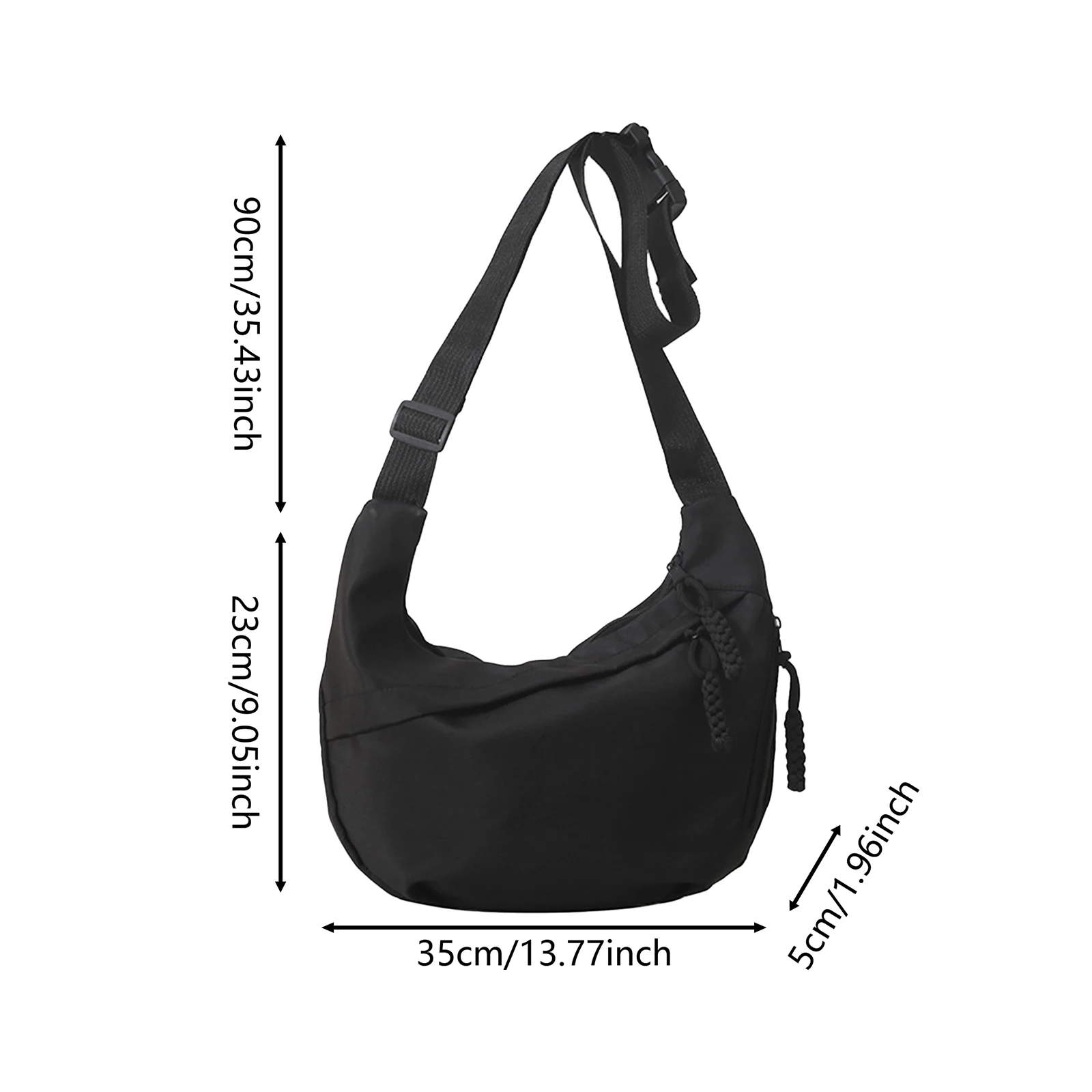 sac à bandoulière simple de grande capacité, nouveau style chic, mode, sac à bandoulière pour les déplacements, cadeau attentionné pour les employés de bureau, 1 pièce/lot