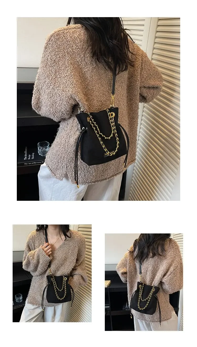 2025 nouveau 2523 petit sac carré style simple mode déplacements haut sens grande capacité polyvalent loisirs niche simple épaule