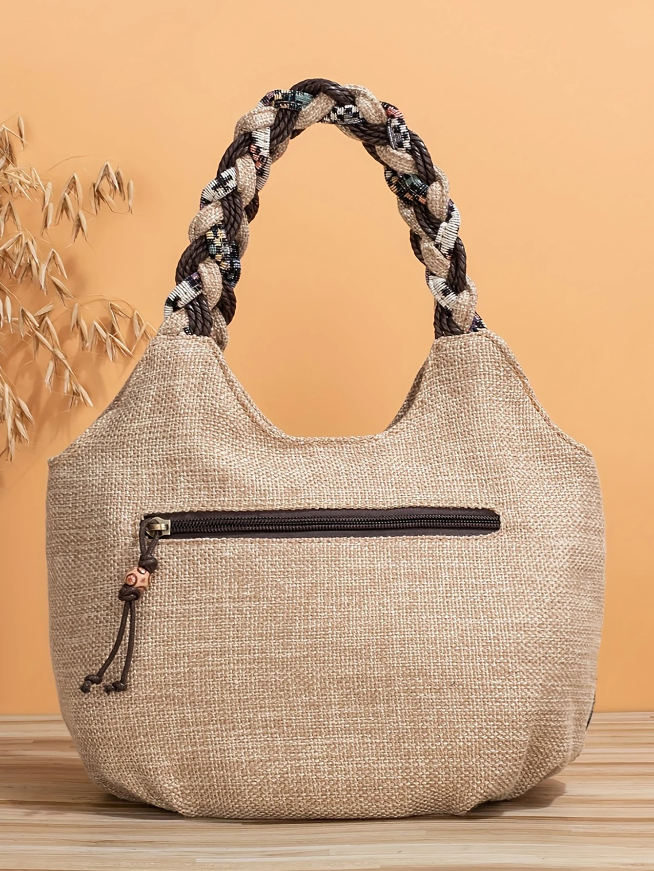 sacs à main de littérature florale, sacs tissés, sacs hobo ethniques rétro, sacs à main bohèmes, sacs à bandoulière légers, sacs à ati elles