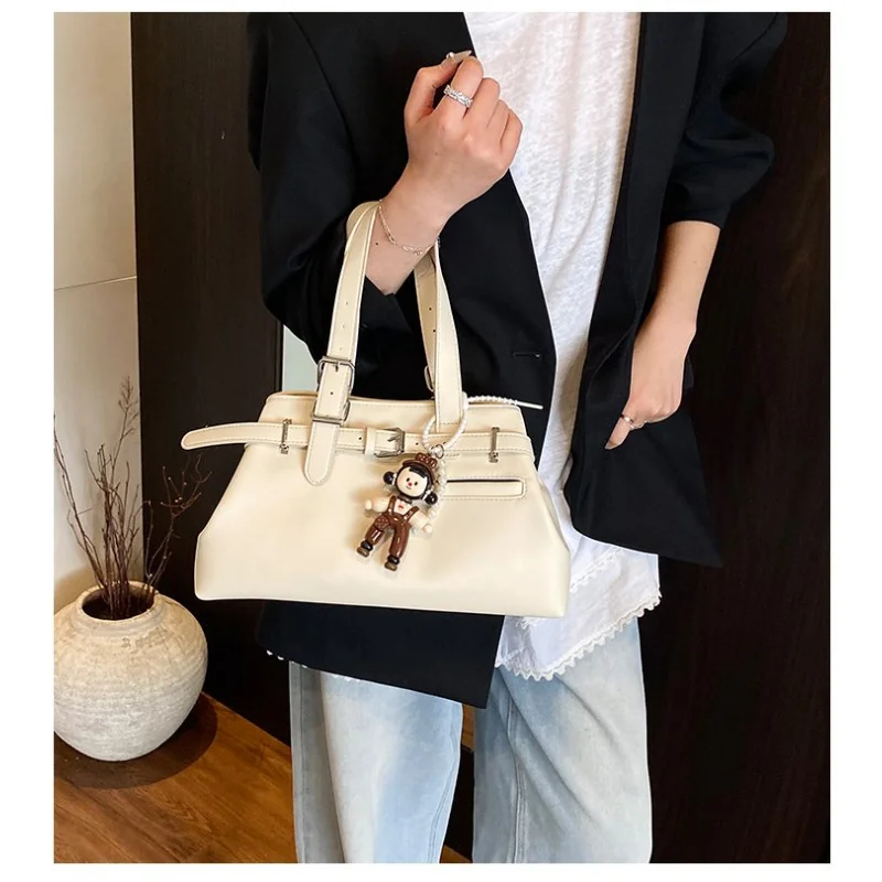 sac hobo rétro pour femmes, avec fermeture éclair, sac à main moyen en cuir pu, design ample, sac de voyage décontracté pour shopping quotidien