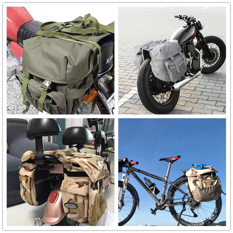 sac de selle de vélo et de moto, sac de voyage étanche pour vélo, sac de moto en option, sac de selle imperméable, sac arrière de vélo