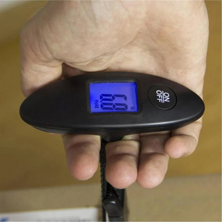 balance à bagages portable 40kg/100g, balance numérique suspendue de voyage de haute précision avec ceinture en sangle, bagages électroniques numériques lcd