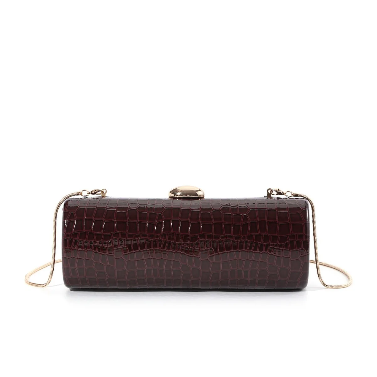 sac de soirée en cuir de luxe pour femme, sac à main baguette, sac à main pour robe de mariée, pocommuniste de banquet de fête, sac initié féminin