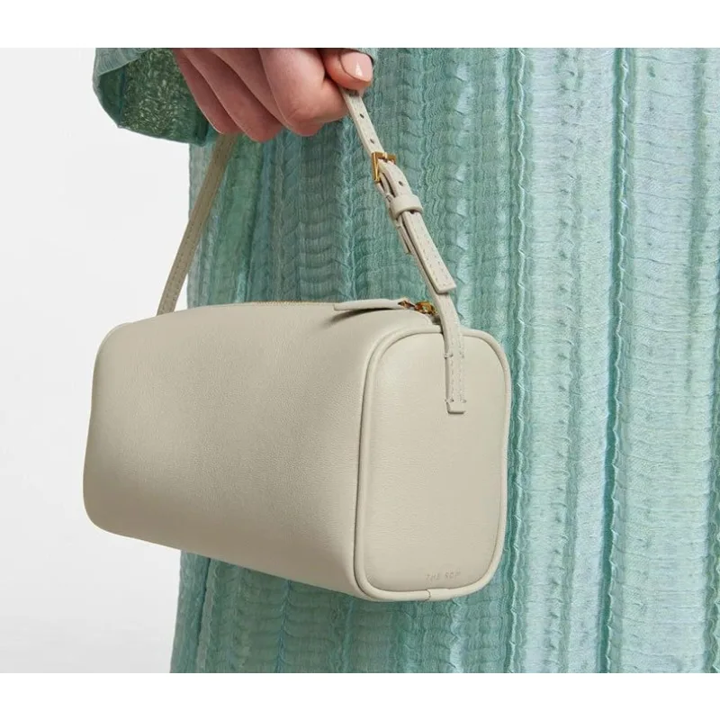 sac à main simple et pratique, sac porte stylo, sac à crayons en cuir véritable, sac bâton français, petit sac carré, sac pour femme
