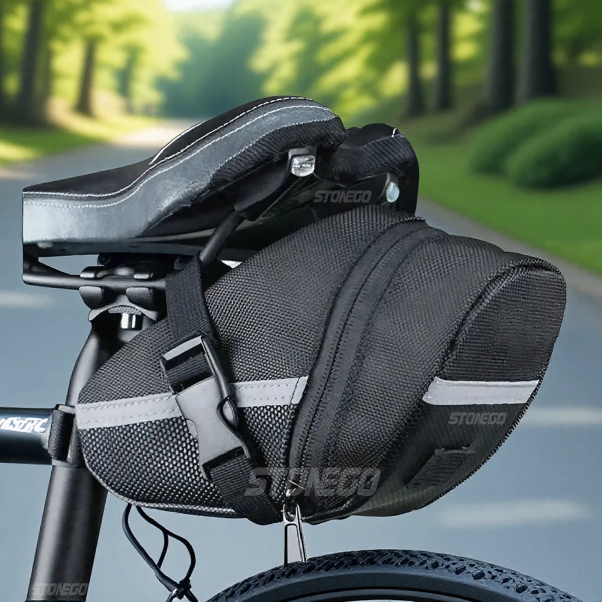 Sac de selle de vélo en Nylon imperméable, sac de démontage de vélo de route de montagne, sac de rangement universel de grande capacité pour ail d'équitation en plein air
