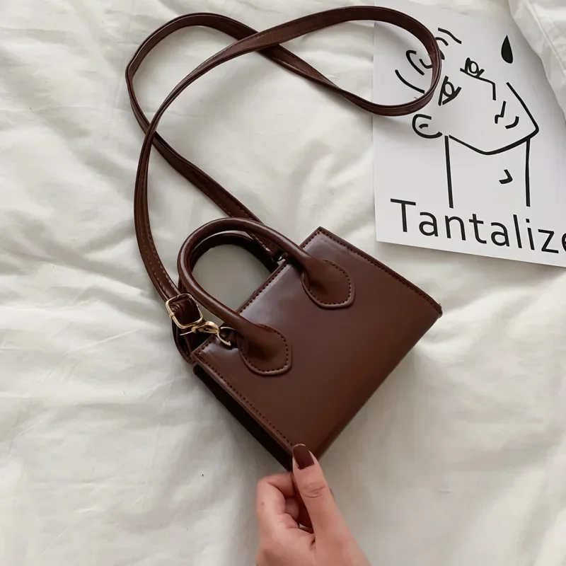 petit sac carré nouveau populaire rétro mini sac à main littéraire foules épaule messager femme sac tout match poignée supérieure sac à main femmes