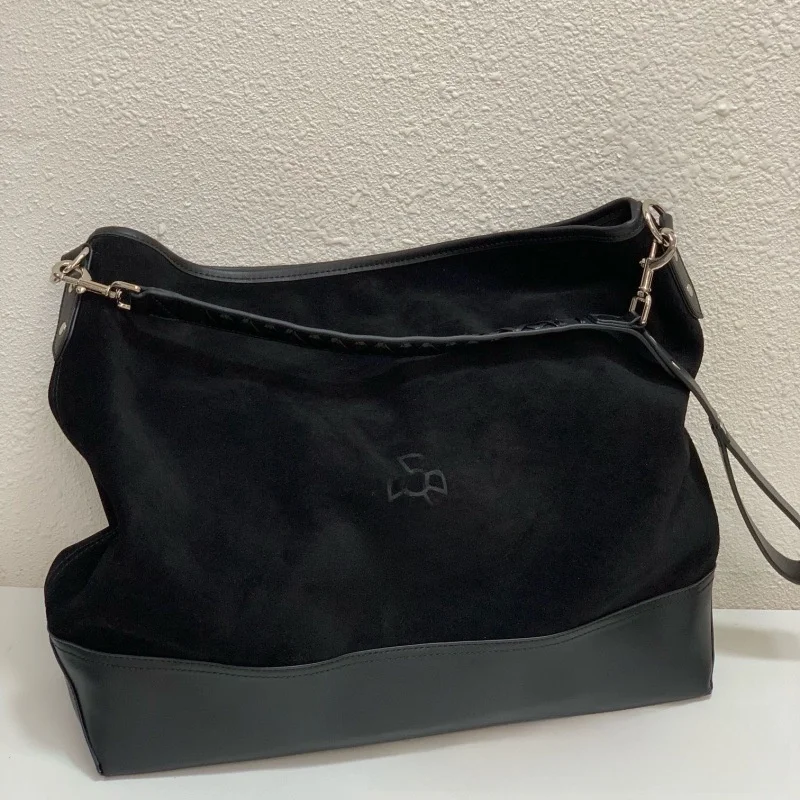 saturn – sac hobo en daim, grande capacité, épaule simple, wanderlust, mode design simple, automne hiver, nouveau style, fourre tout