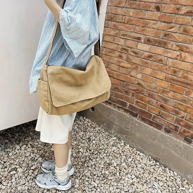 sac messager femme sac à main vintage toile adolescent sacs fourre tout sac à main décontracté sacs à main bandoulière
