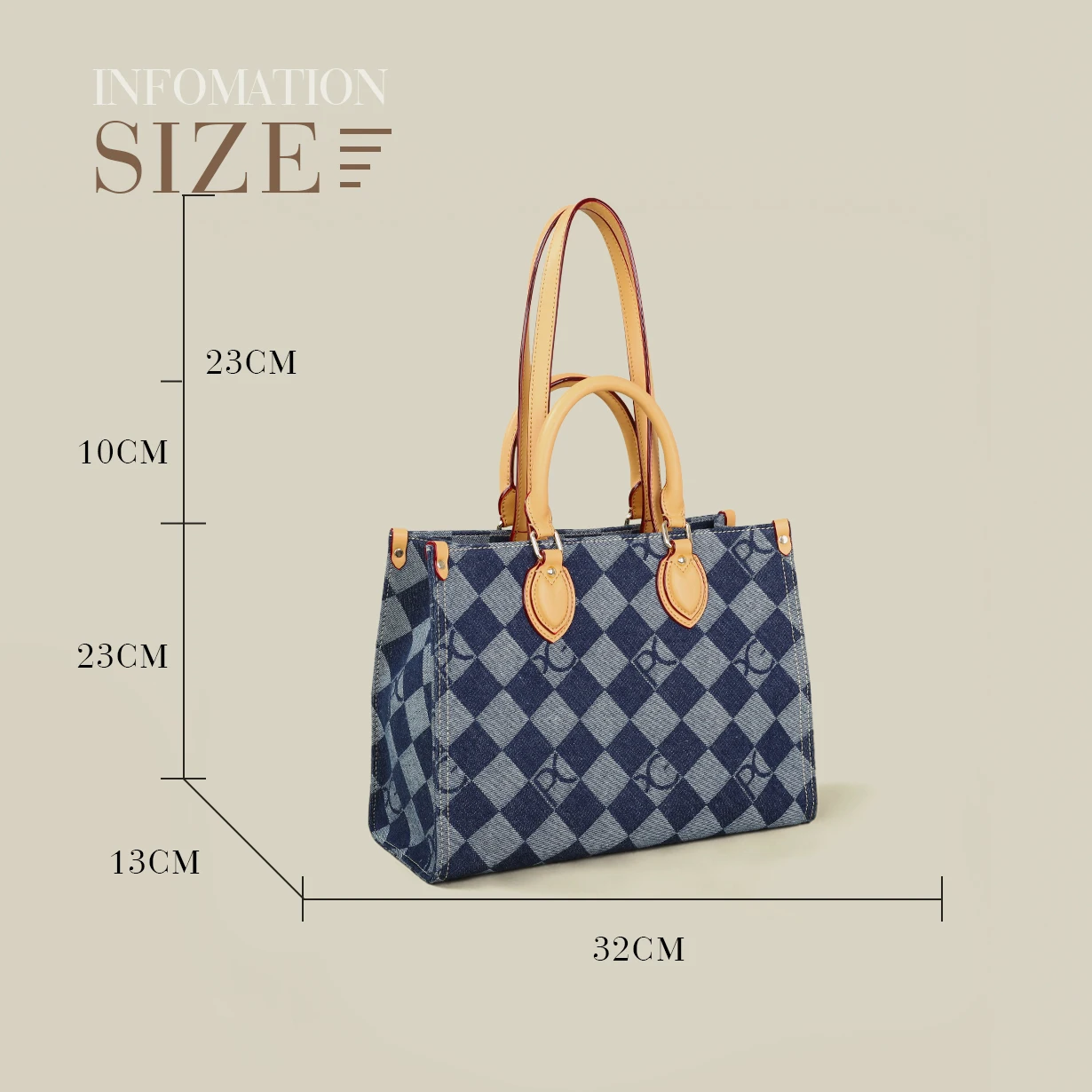pg carré grande capacité sac à bandoulière unique dames mode multi fonction sac coton conception de luxe tout nouveau sac cartable 2025