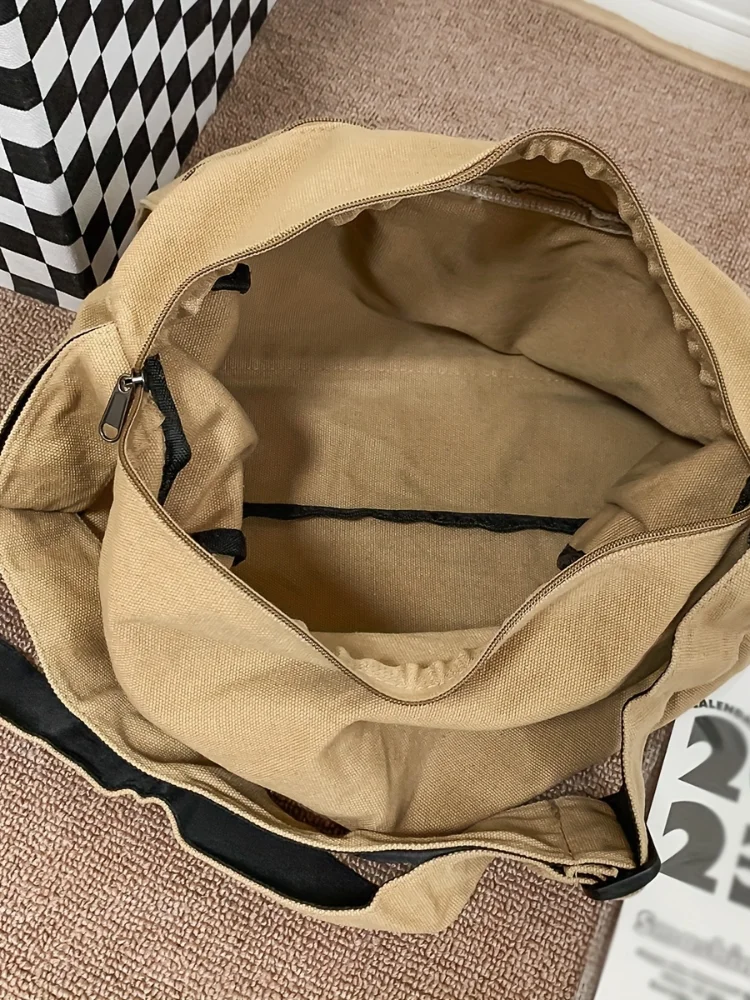 sac hobo à bandoulière en toile de grande capacité 4 couleurs – Écharpe durable, réglable et tendance
