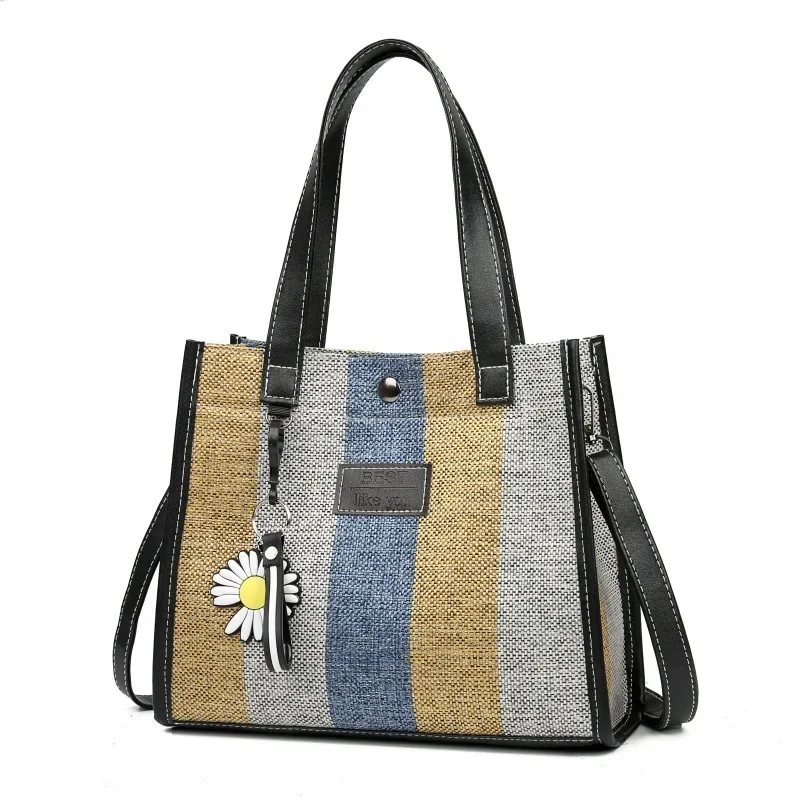 sacs de messager de mode pour femmes, sac à main de créateur pour dames initié, solide, grande capacité, décontracté, toile, femme initiée