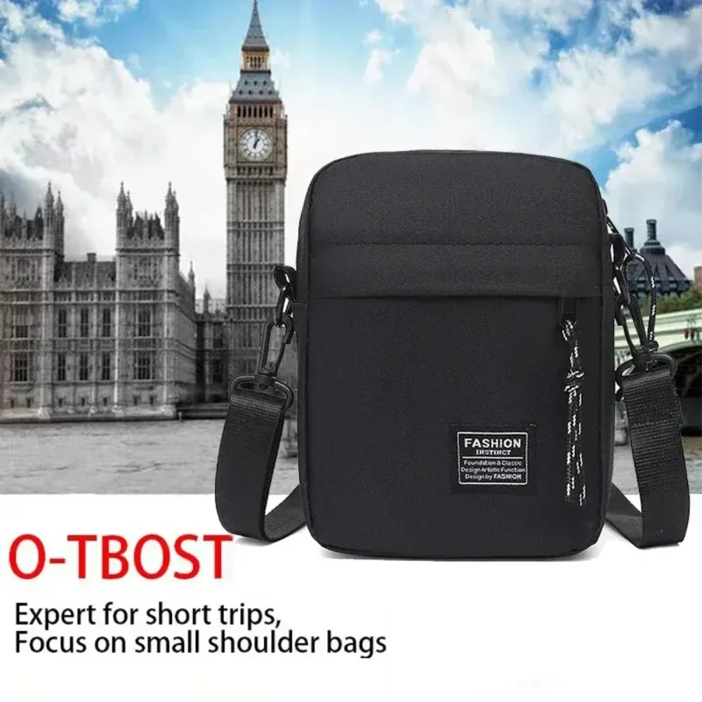 1pc sacoche pour hommes mode oxford tissu sac à bandoulière décontracté diagonale croisée mode main machine petit sac carré