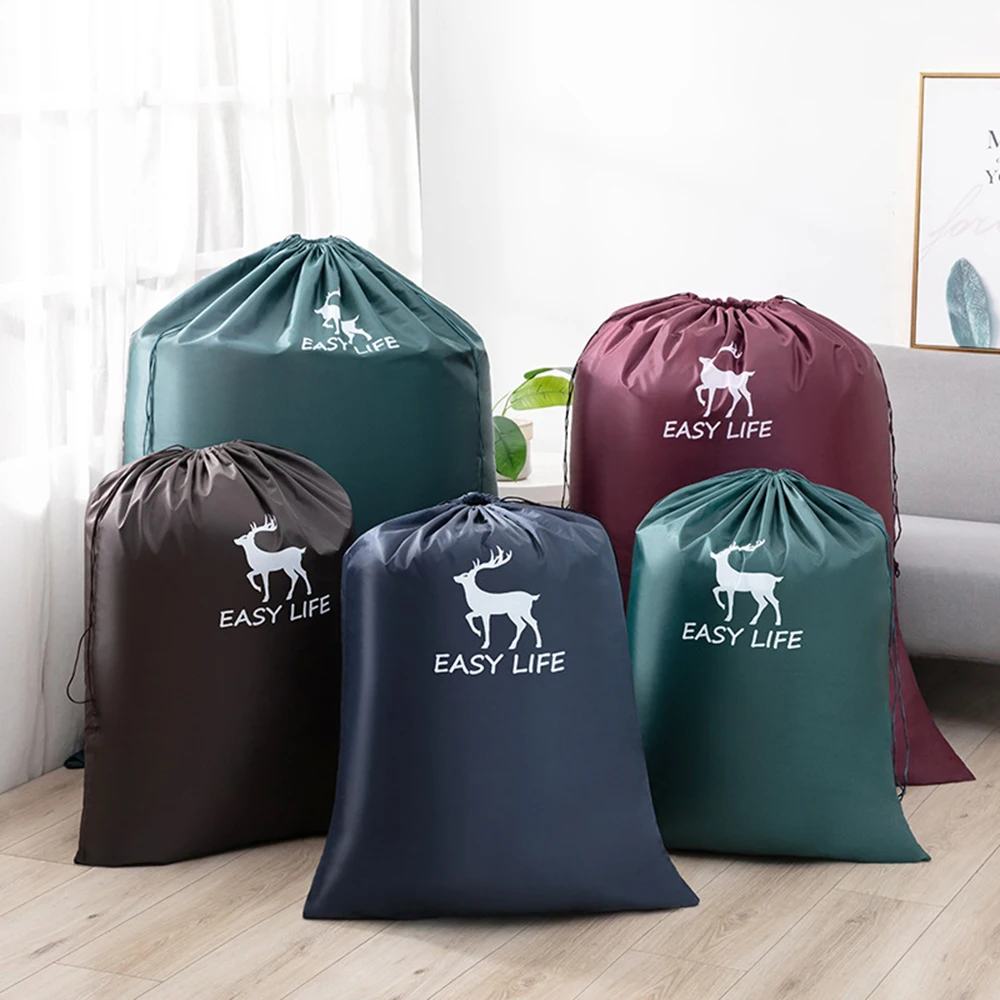 sacs matelassés à cordon, sacs de rangement de grande capacité, tissu oxford durable, sac anti poussière pour couette domestique, vêtements, bagages jouets, sac mobile
