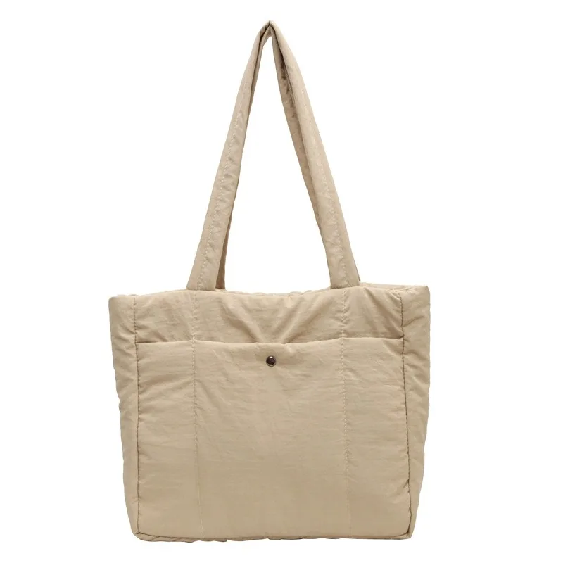 sac fourre tout matelassé en diamant – nouveau sac à bandoulière haut de gamme de grande capacité automne/hiver pour femmes, sac pour ordinateur portable pour classe