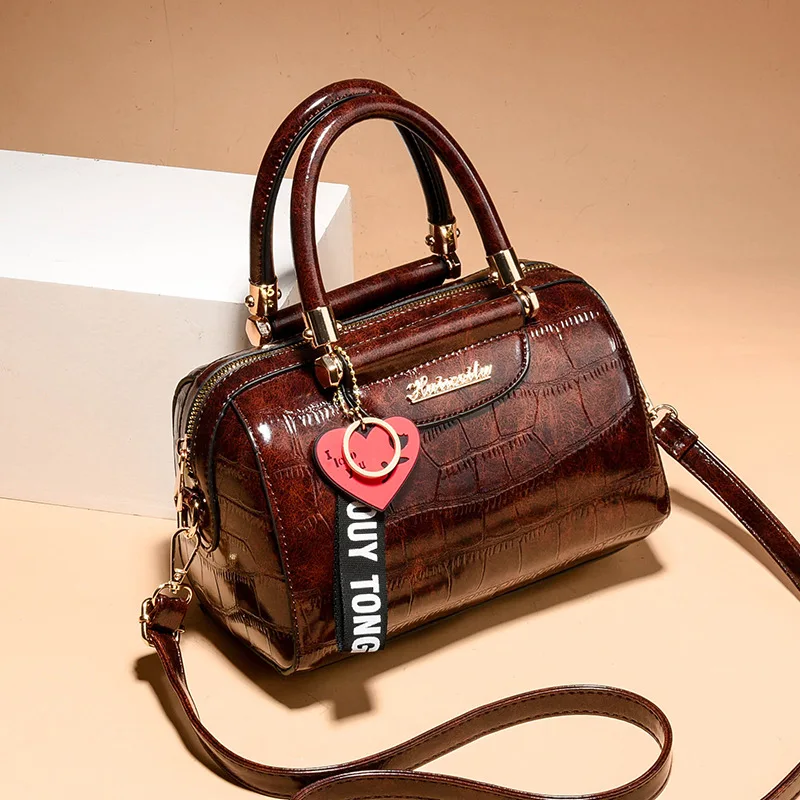 Sac à main en cuir PU pour femme, design de luxe, sacs initiés, sac fourre-tout crocodile classique, sac messager féminin, qualité supérieure, Bolso