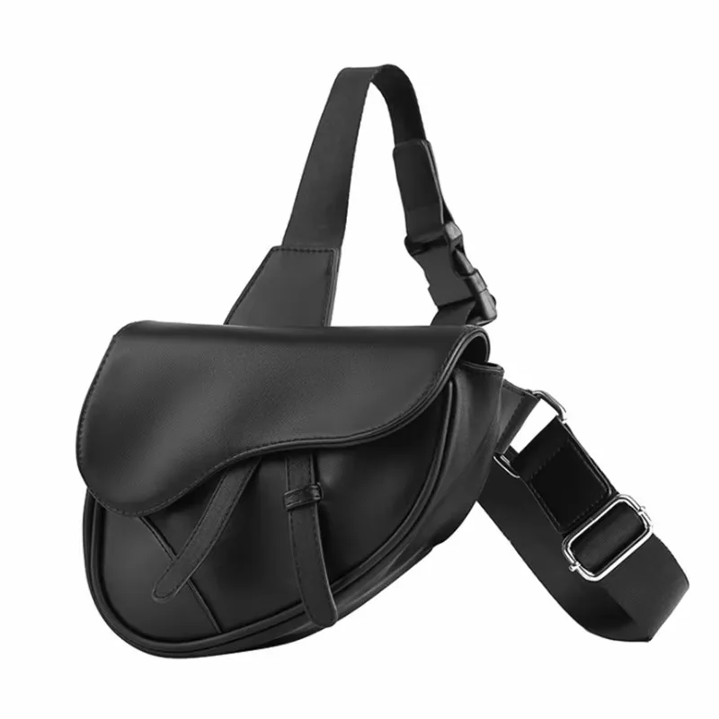 sacs de selle en cuir pu pour hommes, sacs à bandoulière antivol, sacoche de poitrine, sac de taille