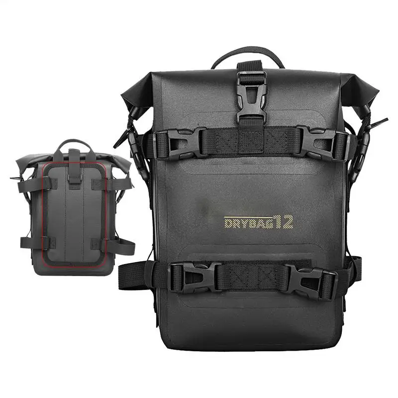 sac de cadre de pare chocs de moto, sac latéral de moto étanche 4l, sacoche de selle de moteur, paquet de rangement, sac arrière de support de coffre pour l'équitation