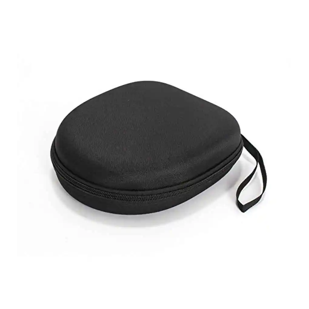 Étui de transport pour écouteurs, pochette antichoc pour casque, capacité, conteneur pour écouteurs portables, fournitures de voyage d'entreprise, noir