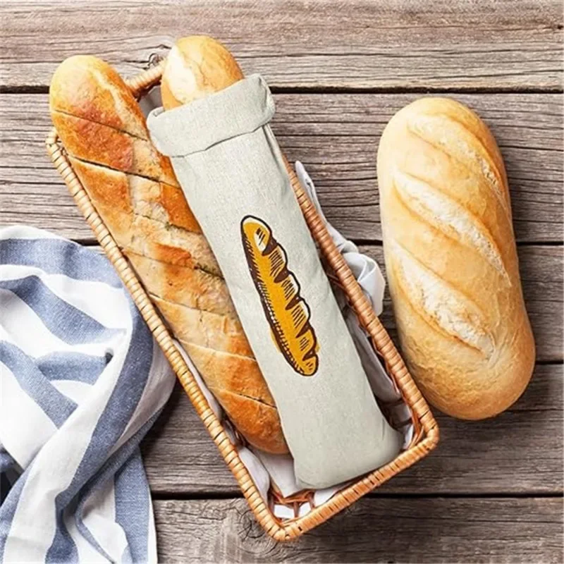 sacs de stockage des aliments réutilisables en lin avec ficelle, sac à baguette en coton, grande proximité, cuillère à soupe fraîche, respectueux de l'environnement, évaluation de la cuisine, jxbags