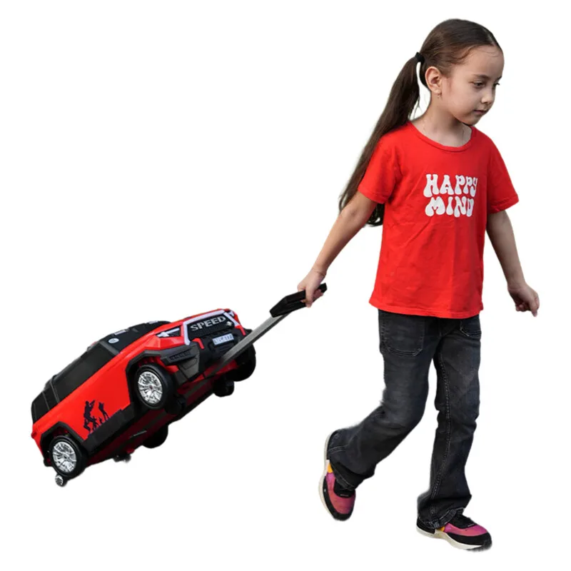 valise à monter pour enfants, 21 pouces, bagages de grande capacité, jouets, voitures pouvant accueillir un chariot de voyage pour garçons et filles, nouvelle collection