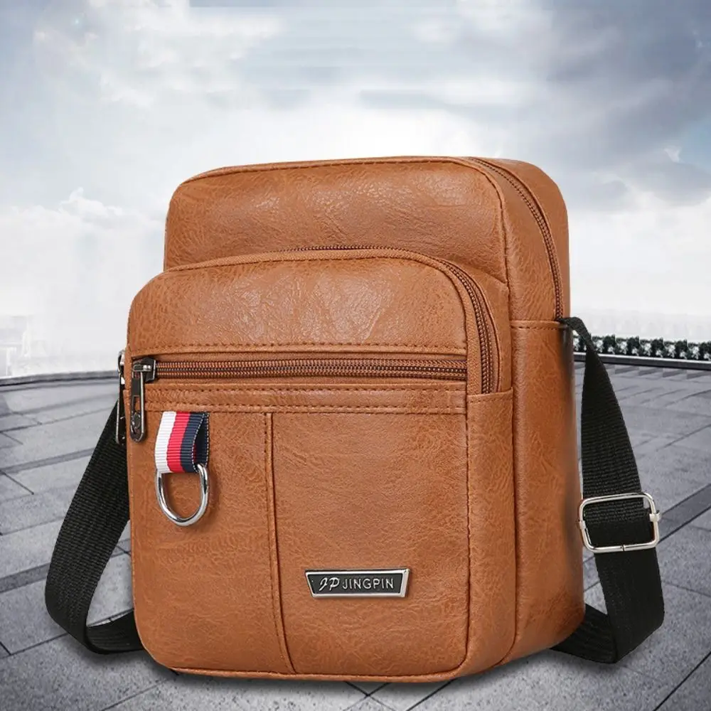 sac à bandoulière en cuir pour hommes, sacoche à bandoulière de grande capacité, sacs à main multifonctionnels