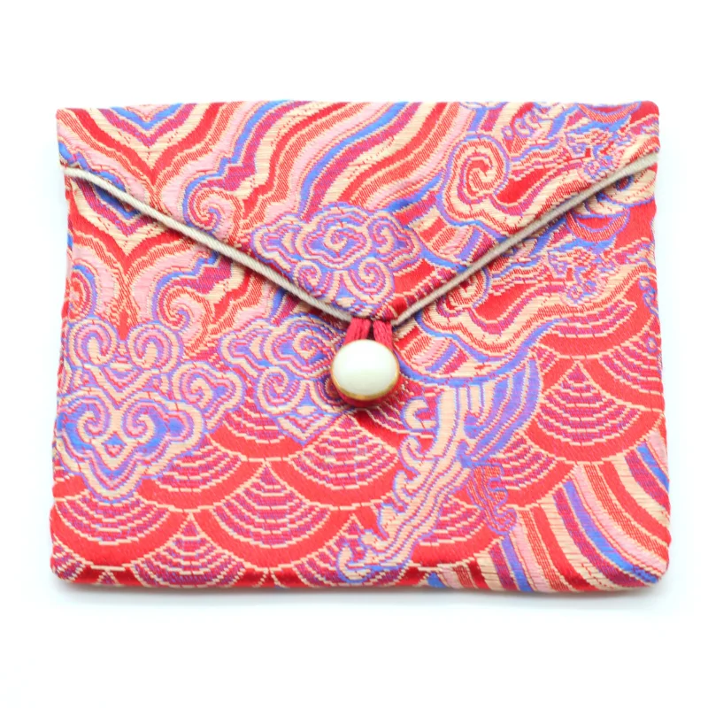 sac de rangement carré compact pour bijoux, sac de gril portable, cadeau délicat, poudres, bouton de perles de bouddha, exquis