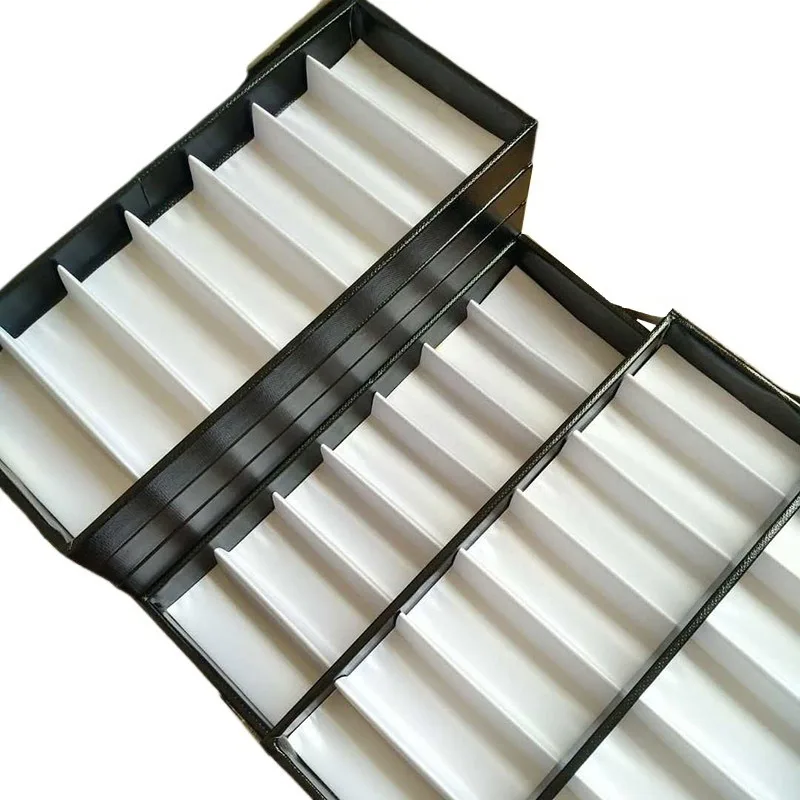 Étui à lunettes de grande capacité, pochette de rangement portable pour lunettes de soleil, verrouillage par mot de passe en cuir, organisateur de couverture de lunettes, valise pour lunettes de soleil