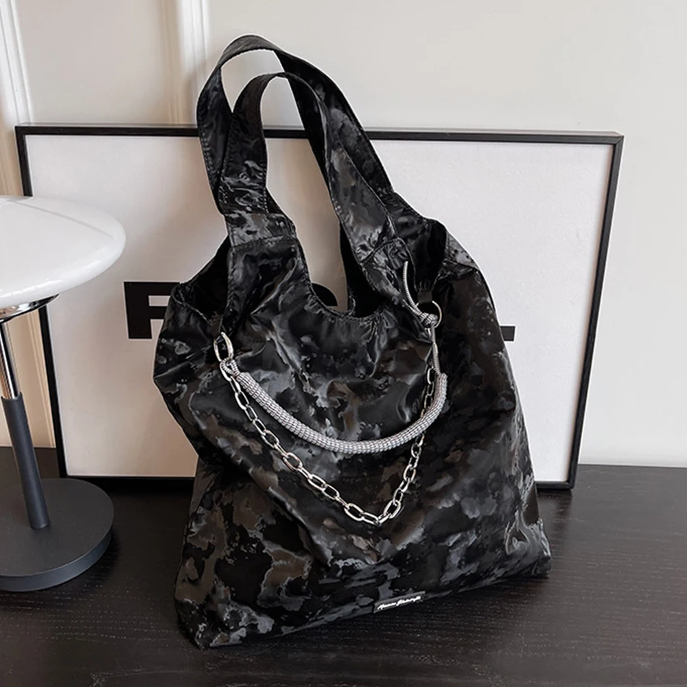 sac hobo à bandoulière imprimé camouflage pour femmes, grand fourre tout en cuir pu, sacoche légère et souple, sac d'école pour étudiants