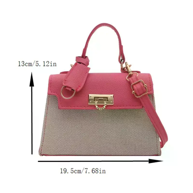 sac fourre tout rétro tout en un pour femmes de classe supérieure, sac à bandoulière double ton, sac à main élégant, sac fonctionnel, cadeaux de poche pour dames.