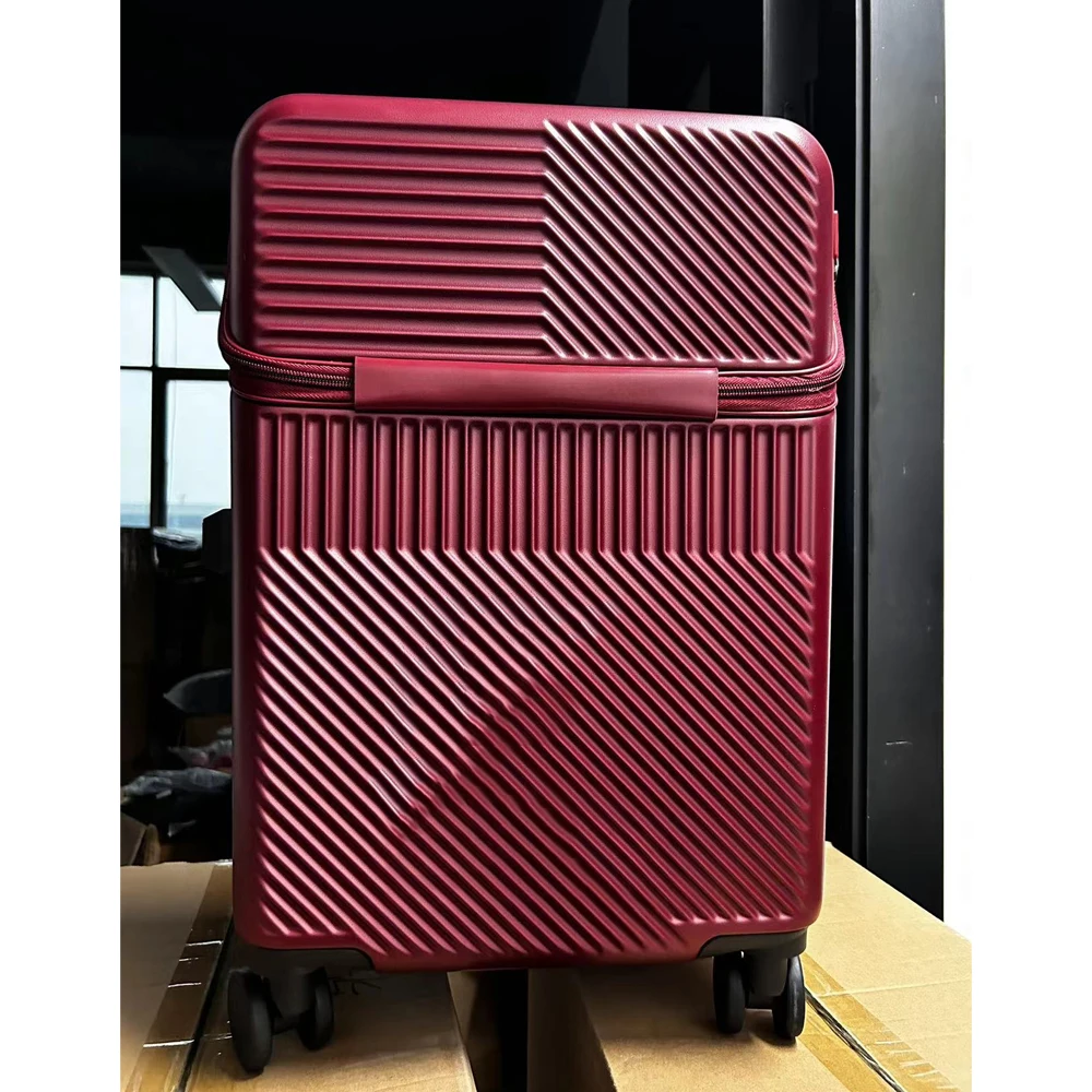 valise bagages valise d'affaires élégante avec porte gobelet compacte 20 pouces légère bagage à main