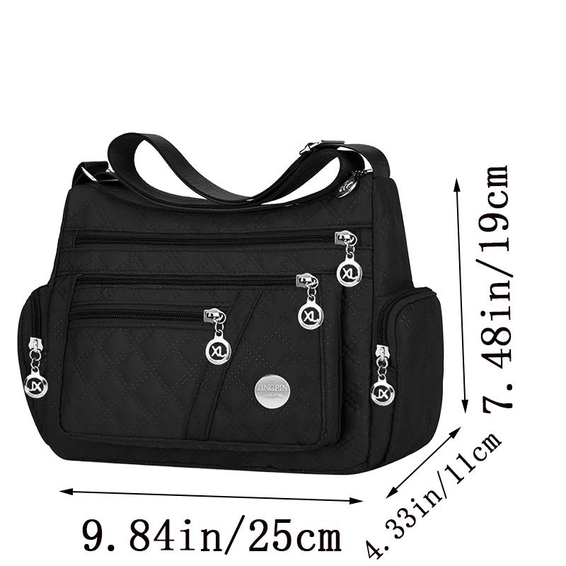 sac à bandoulière carré polyvalent pour hommes et femmes, grand sac nouveau style, sac en tissu, sac à bandoulière de style oxford, à la mode