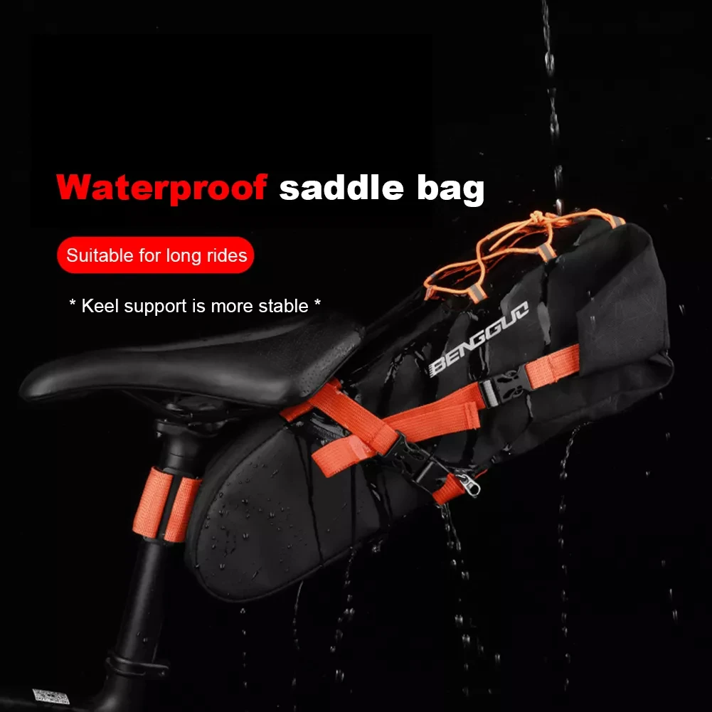 sac de dégager de vélo étanche de grande capacité 10l, sacoche arrière de cyclisme, accessoires de coffre d'extérieur