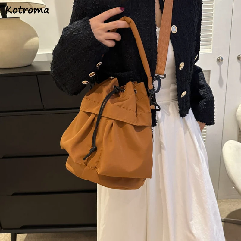 sacs à bandoulière de grande capacité pour femmes, sacs à main de créateurs rétro, loisirs initiés, étudiants, tout match, mode, 6 couleurs, e27