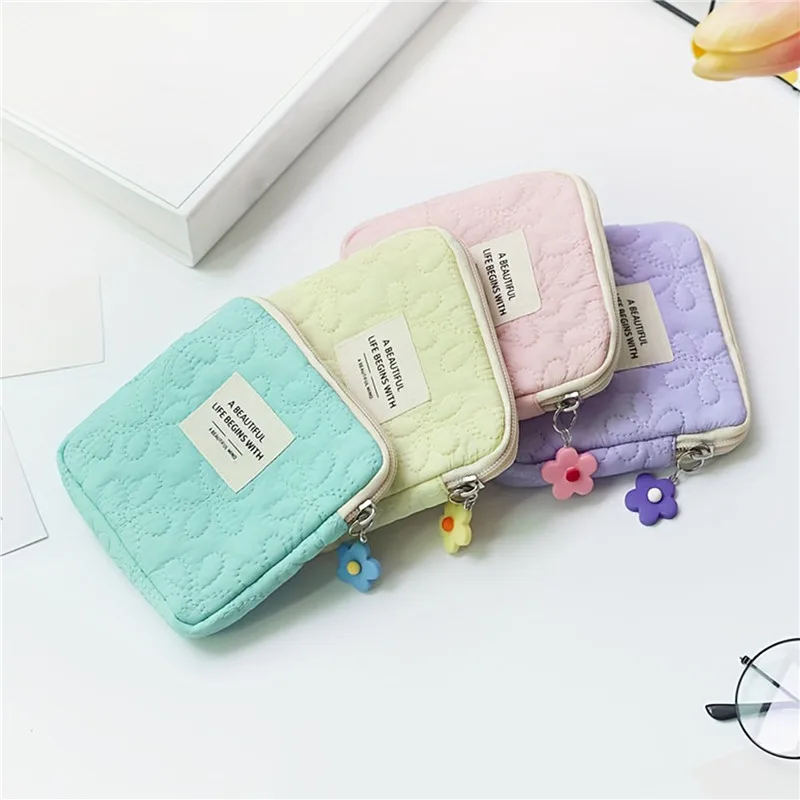 mode femmes petit sac cosmétique voyage mini serviettes hygiéniques organisateur maquillage pièce d'argent carte rouge à lèvres pochette de rangement sac à main