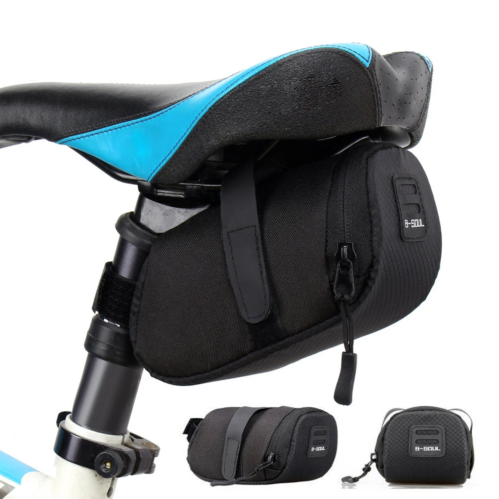 sac de selle de vélo en nylon étanche, vtt, vélo de route, siège de rangement, pochette à outils arrière, accessoires de vélo