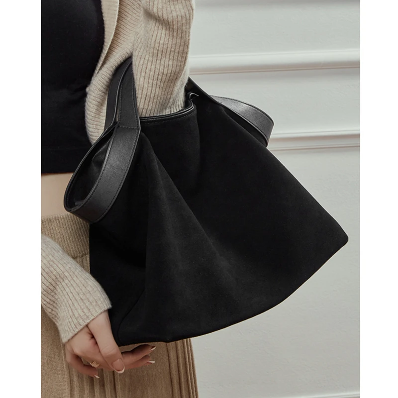 burminsa peau de vache daim véritable cuir hobo fourre tout sacs à main pour femmes 2025 luxe concepteur shopper dames épaule sacs à bandoulière