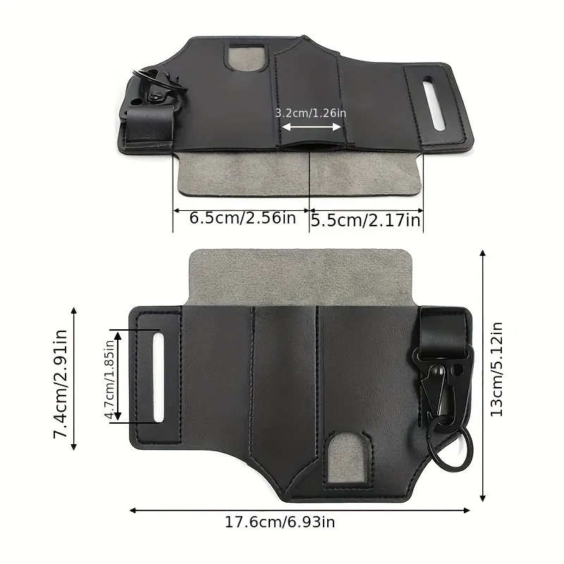 ceinture tactique multi outils, sac en cuir, sac de rangement d'outils portables, étui de camping en plein air chasse taille pochette en cuir pu