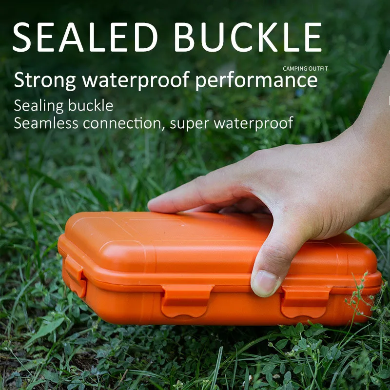 boîte de survie scellée étanche en plastique, taille s/l/xl, conteneur de camping, boîte de rangement de voyage en plein air, sac de matériel de pêche