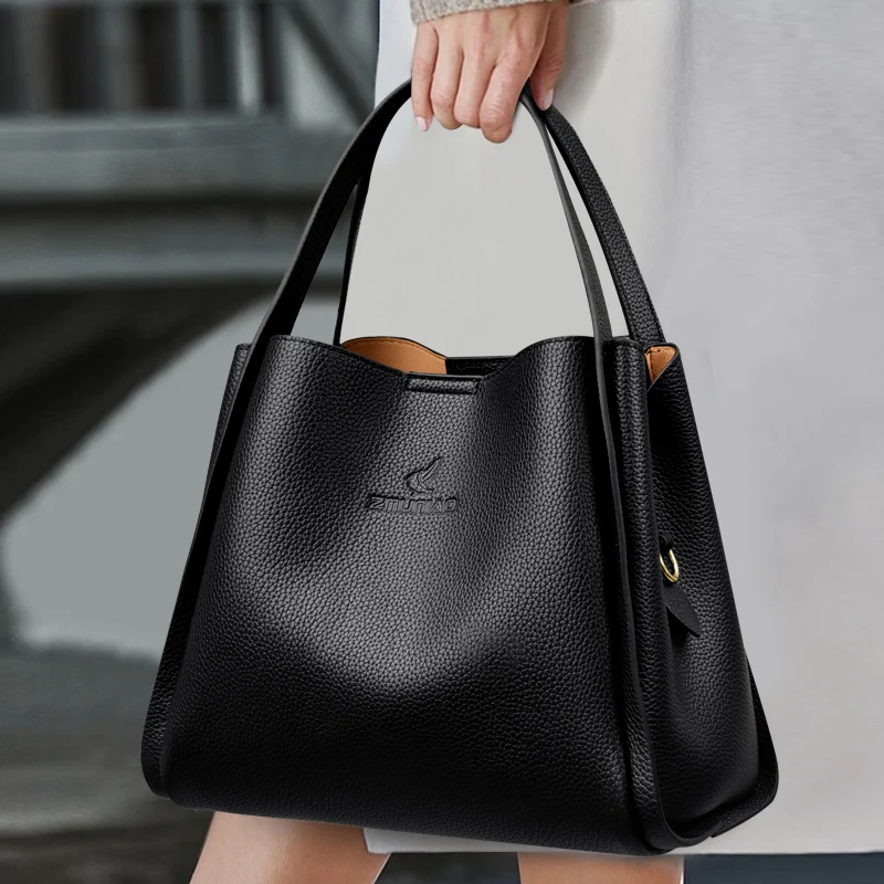 sacs à main en cuir de grande capacité pour femmes, sacs à main de créateur de luxe, sac fourre-tout à bandoulière lancé, nouvelle tendance, haute qualité
