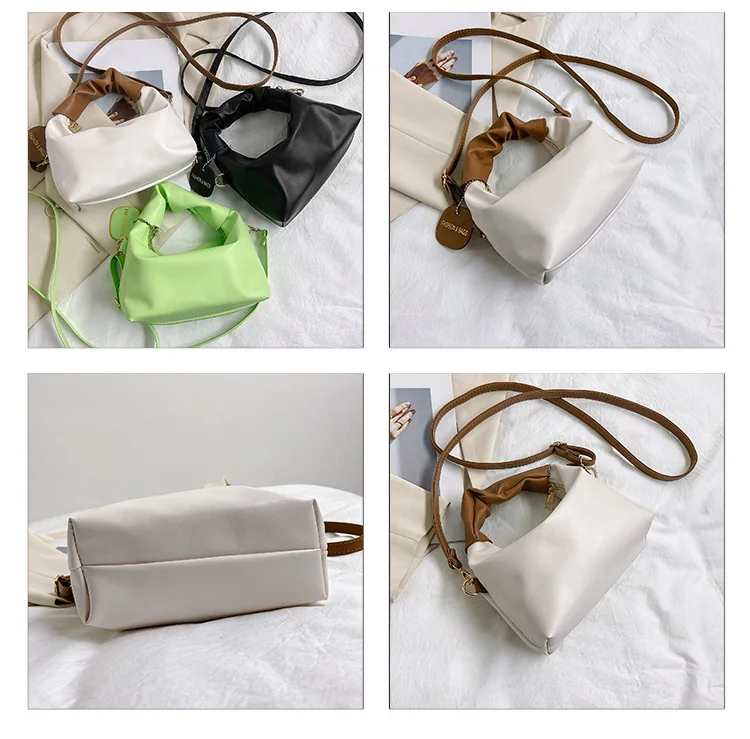 sac fourre tout plissé pour femme, design confortable, peut être mis en bandoulière plus d'un sac à bandoulière initié