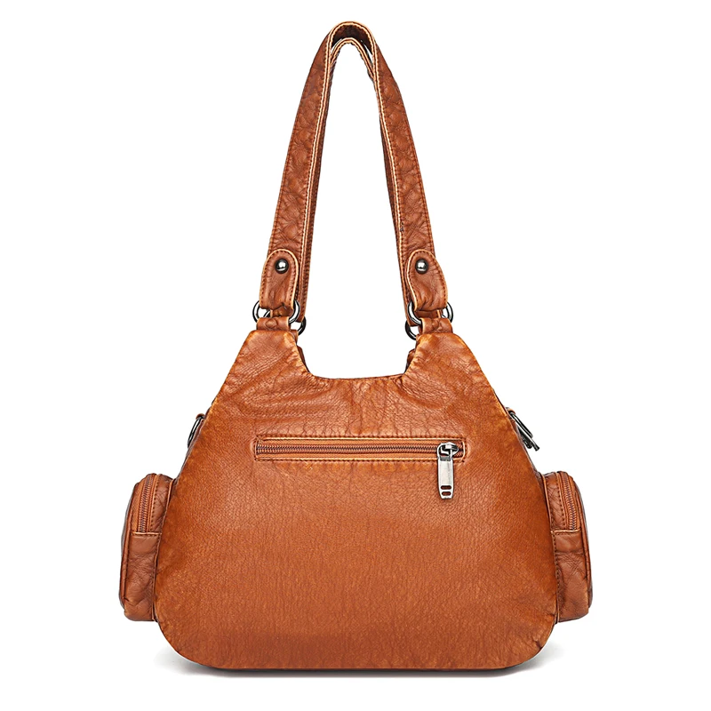 nouveau sac rétro européen et américain pour femmes, sac à main tout en un à une épaule diagonale, sac simple lavable pour mère
