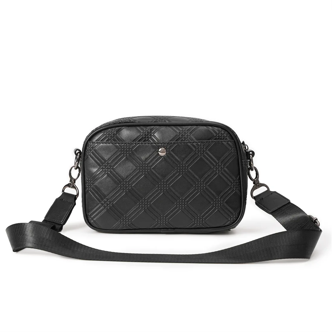 sac à bandoulière carré en cuir pu pour homme, sacoche noire d'affaires, nouvelle collection