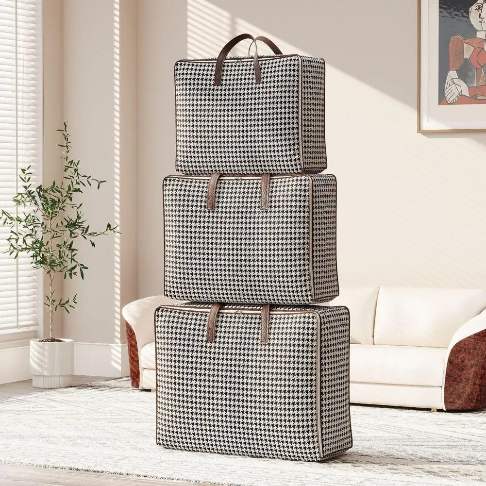 sac de rangement de couette portable, sac de rangement de vêtements, sac de rangement de couette étanche avec poignées renforcées, capacité pour vêtements