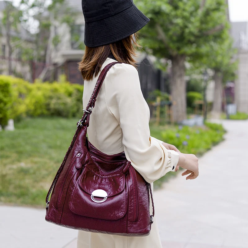 sacs à main en cuir de luxe pour femmes, sacs de styliste, sacs à bandoulière multifonctions pour femmes, sac fourre tout de luxe souple de grande capacité