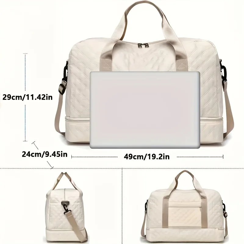 sac à bagages léger, sac de voyage de grande capacité, fourre tout de sport, sac de nuit à bandoulière pour week end