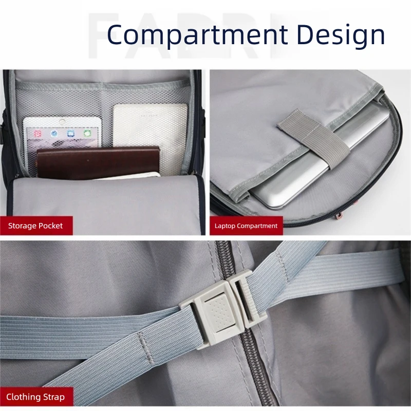 sac à dos de transport approuvé par la compagnie aérienne pour hommes, bagage de grande capacité avec poignée télescopique, roues durables, sac de voyage convivial pour tsa
