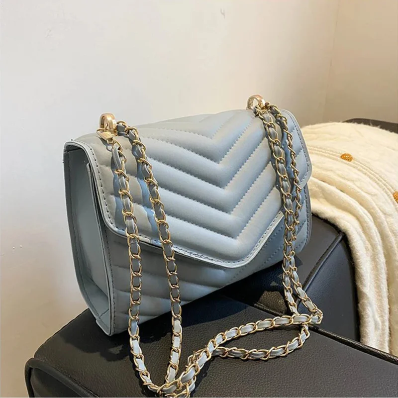sac à bandoulière rétro à la mode pour femmes, petit sac carré simple avec chaîne