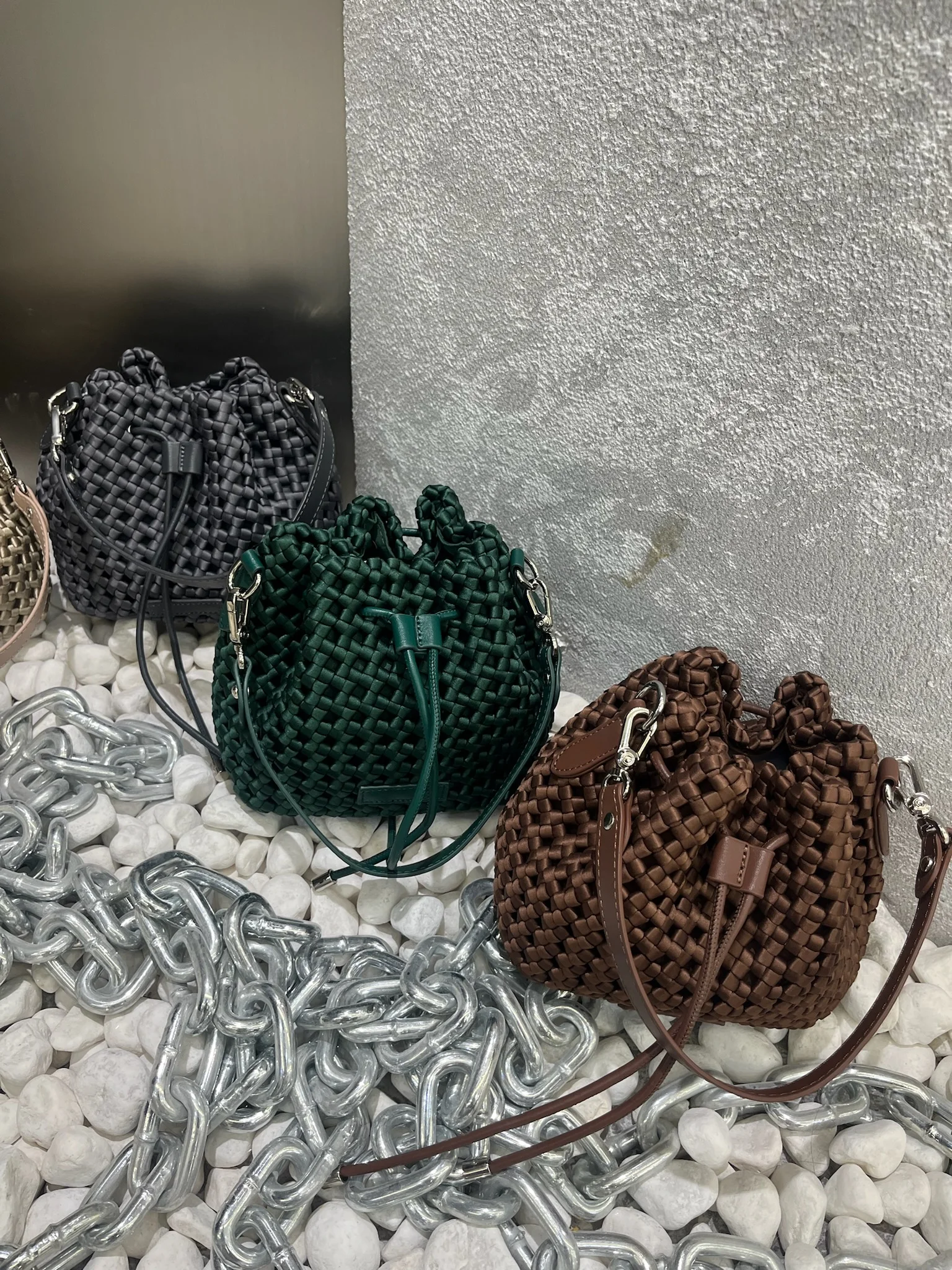 Sac fourre-tout en nylon tissé à la main pour femme, sacs à main, sac à main, style européen, sous les bras, hectare, E27