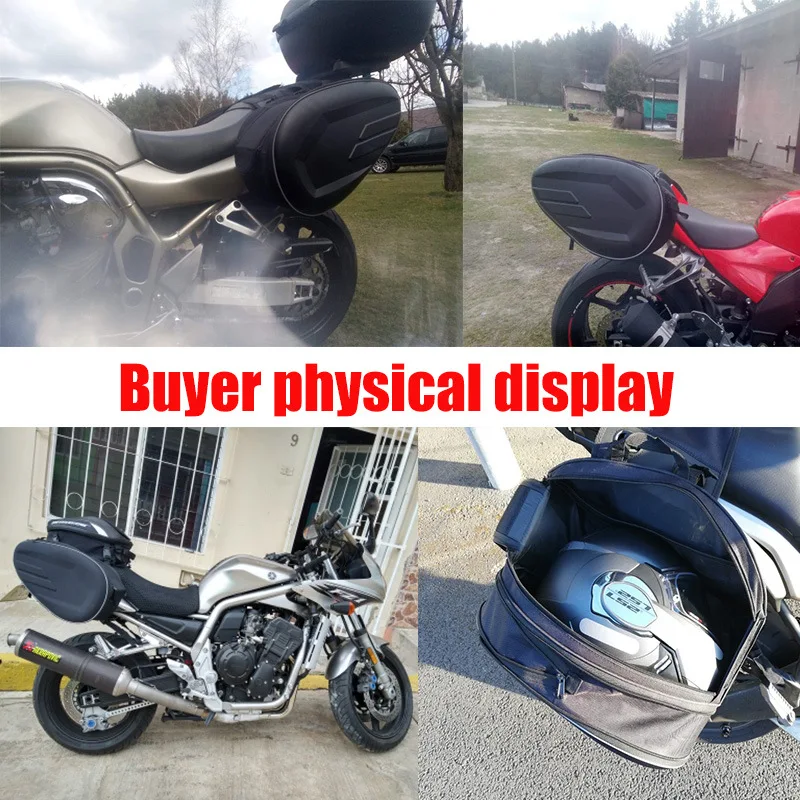 sac de dégager de moto multifonctionnel double face, sac de voyage et d'équitation, sac de casque, capot latéral