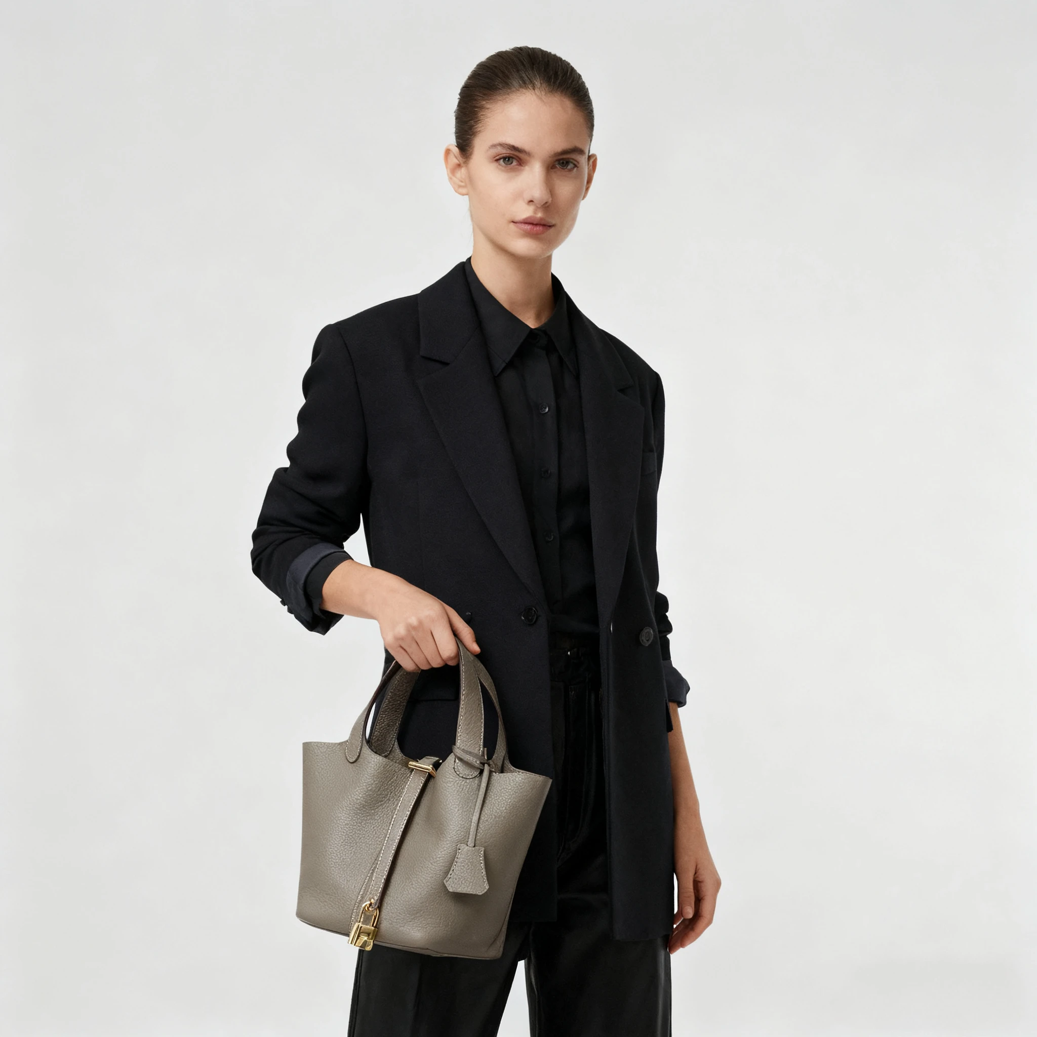 Sac seau classique, sac à main à la mode, sac de maquillage intégré, nouveau sac pour femmes tendance et polyvalent, sac de transport